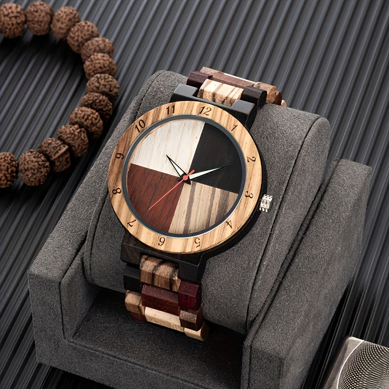 Men's  Colorful Full Wood  Quartz Watch
