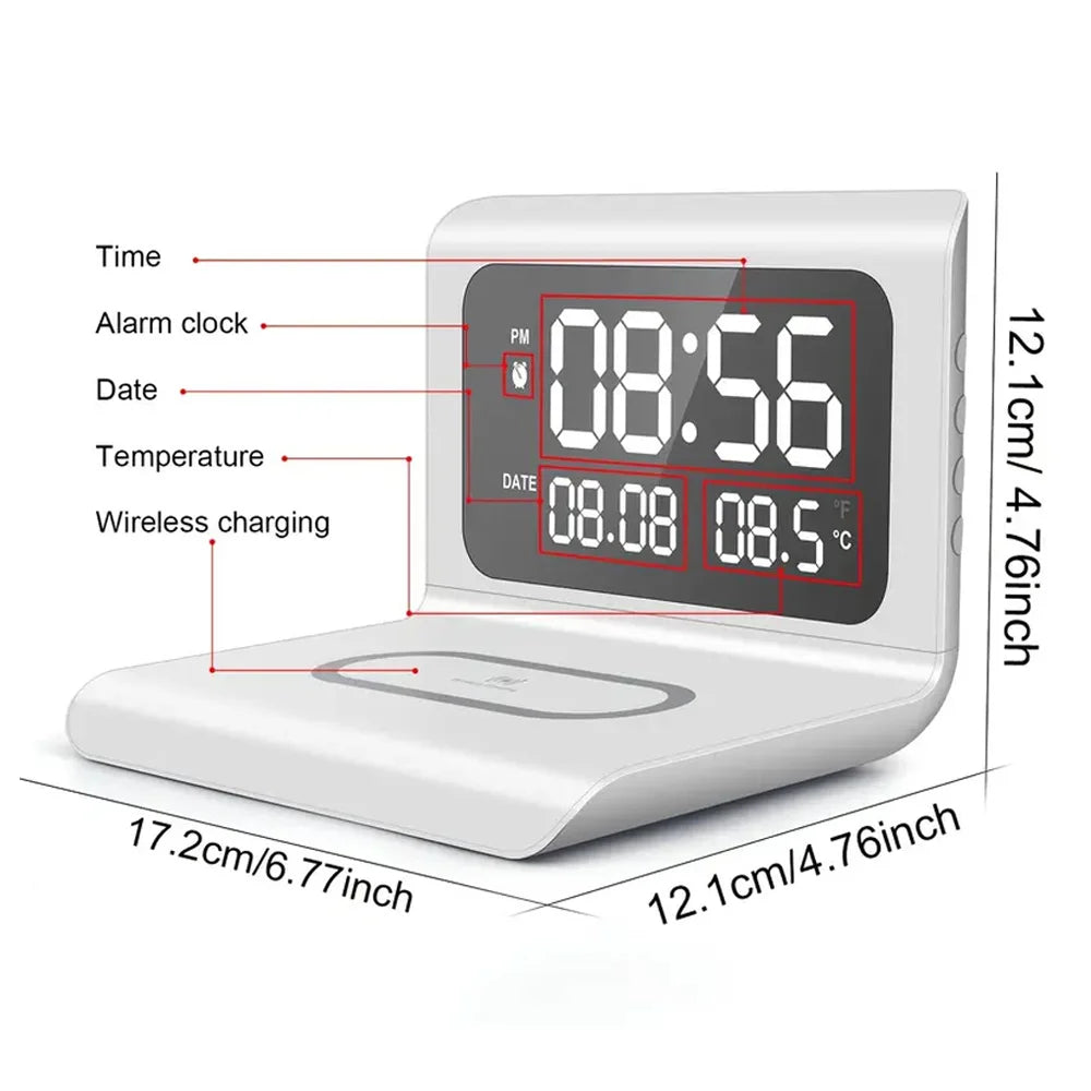 Wireless Charging Alarm Clock