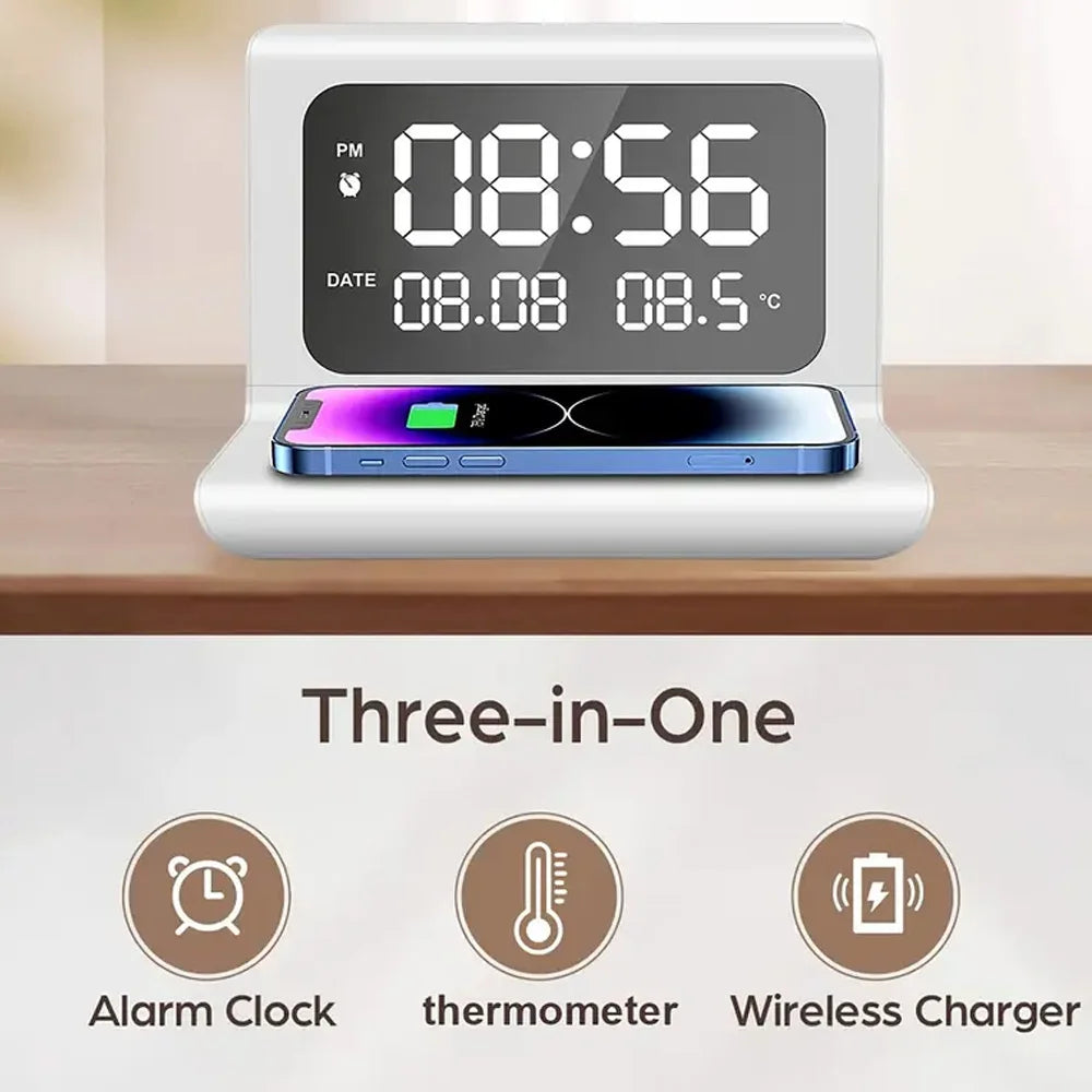 Wireless Charging Alarm Clock